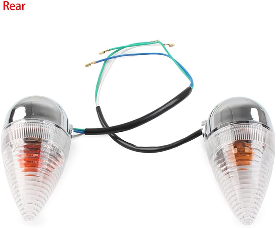 GZYF Motorcycle Rear Turn Signal Lights Indicator Blinker Chrome for Yamaha XV1900 2006-2013
