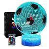Kinderen Nachtlampje Voetbal 3D Illusion Lamp met Afstandsbediening 16 Kleuren Bureau Tafellamp Voetbal Verjaardag…
