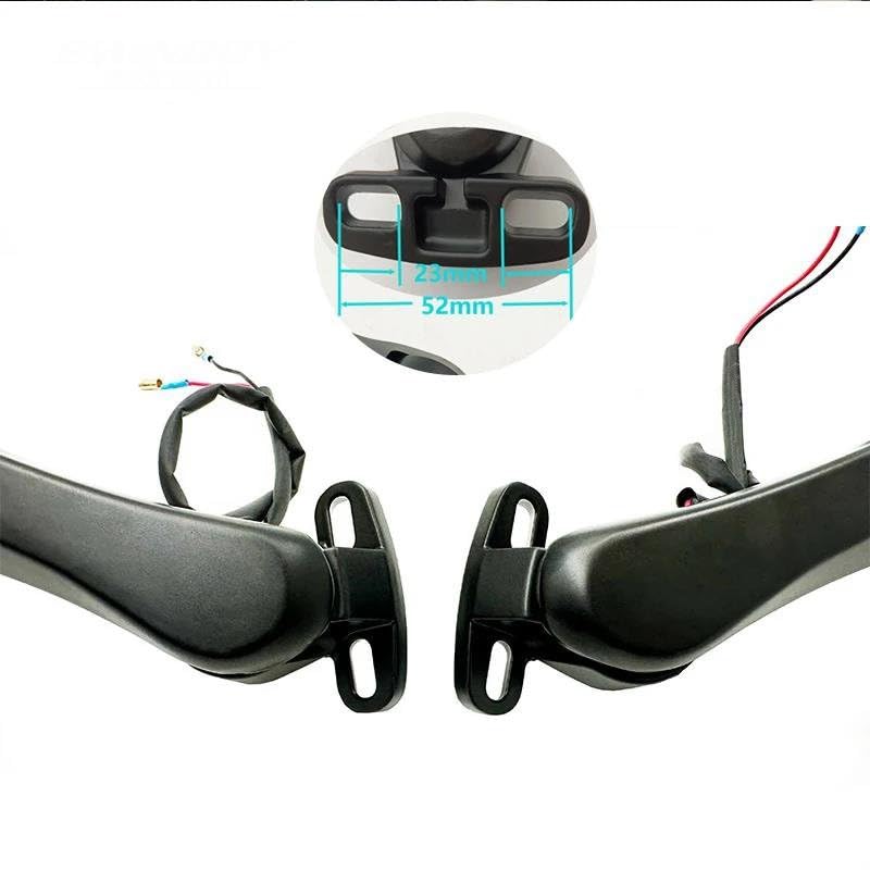 Espejos retrovisores motocicleta Ninja 300 400 650 espejo lateral con luz 7