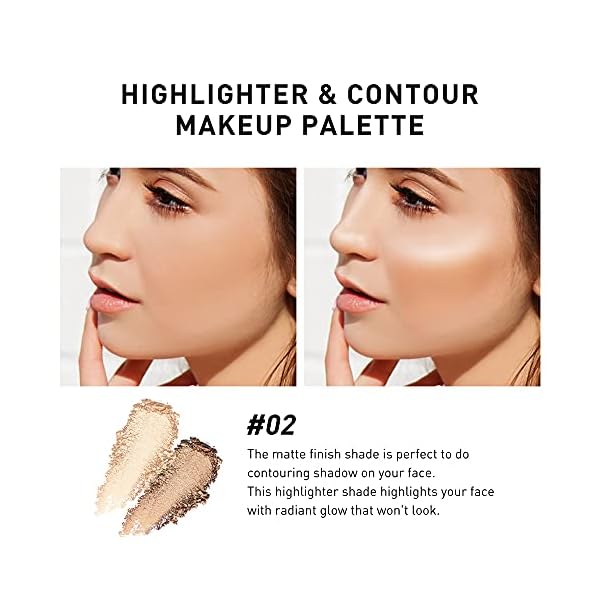 Focallure-Bronzer-Highlighter-PaletteFace-Illuminator-Makeup-PaletteLong-Lasting-Shimmer-Contour-PaletteCruelty-Free-Waterproof-Highlight-Powder-Glow-KitNatural-ShimmerCoffee Focallure Bronzer and Highlighter Palette,Face Illuminator Makeup Palette,Long Lasting Shimmer Contour Palette,Cruelty Free Waterproof Highlight Powder Glow Kit,Natural Shimmer&Coffee