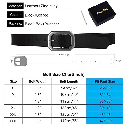 Ssumday Womens Girl Female Ladies Reversible Faux Leather Black Coffee Belts For Jeans Pants With Vintage Silver Buckle And Plus Size(1-M) #TOP5