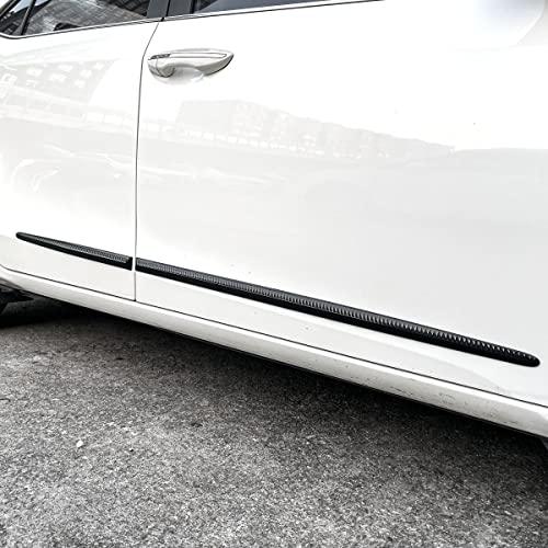 4Pcs Dent Prevent Car Door Protector,Door Molding Trim Kit Strips,Universal Door Protector Automotive Molding Trim,Prevents Dents Scratches,Bright Black #TOP6