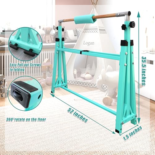 image for Seliyoo Foldable Gymnastic Bar for Kids & Teens 3-20 Years, 5FT/6FT Ad