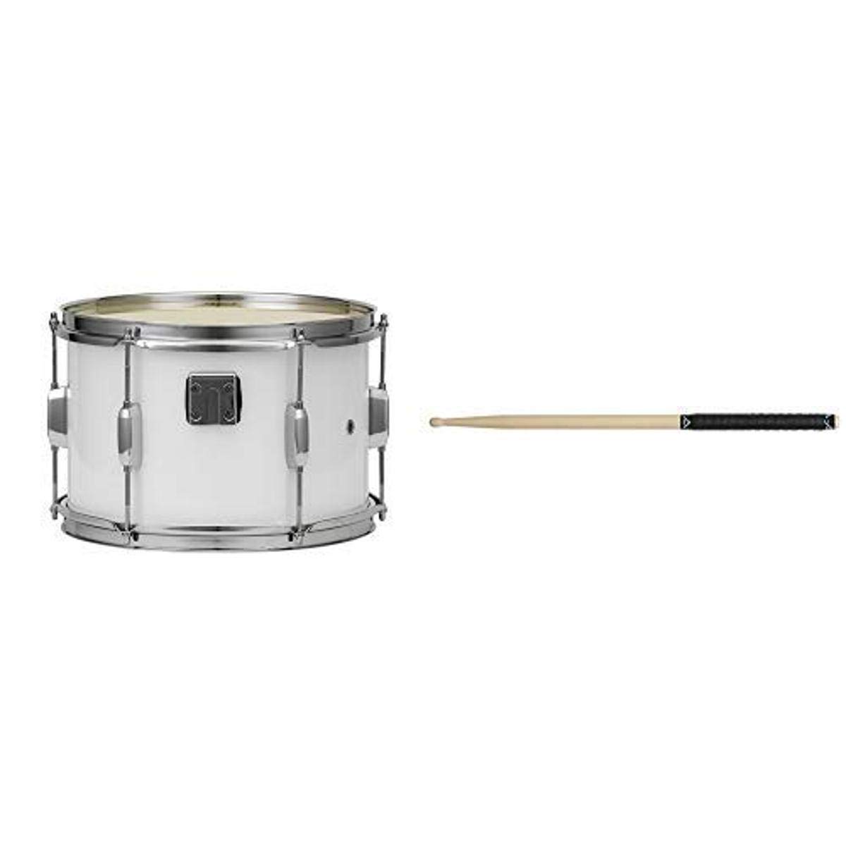 Pearl MJS1208/CXN33 12"x8" Junior Marching Snare Drum and Carrier with Vater VGTB Grip Tape, Black (