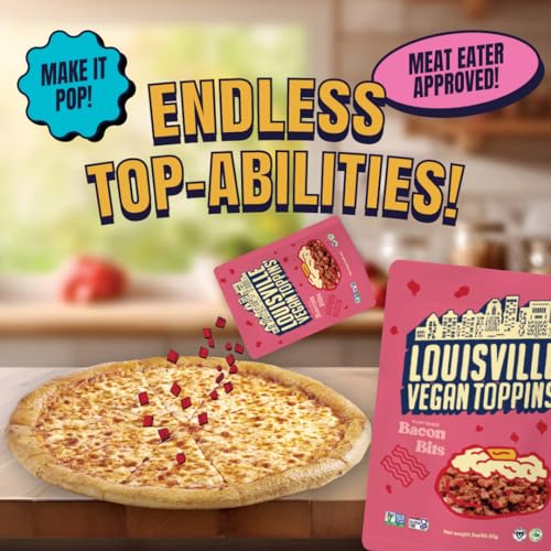 Louisville Vegan Jerky – Toppins’ Bacon Bits, Vegetarian and Vegan Meat - Non-GMO Soy Protein, Gluten-Free High Protein Vegan Snacks - image 7