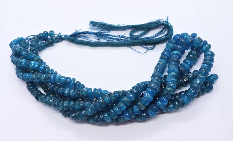 Perles en apatite fluo pour fabriquer vos colliers d'été bohèmes - 4