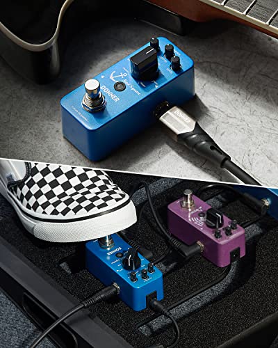 Donner Pédale à Effet Modulation 7-Mode Chorus, Phaser, Tremolo, Rotary, Vibrato, Flanger, Bleu - Les Beatles, Paul McCartney, John Lennon, RIngo Starr, George Harrison Donner Pédale à Effet Modulation 7-Mode Chorus, Phaser, Tremolo, Rotary, Vibrato, Flanger, Bleu – Image 8