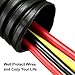 Ruilogod 2M Length 25mm Outside Dia Corrugated Bellow Conduit Tube for Electric Wiring Black (id: 0b6 e9d 9ed 15d 41d