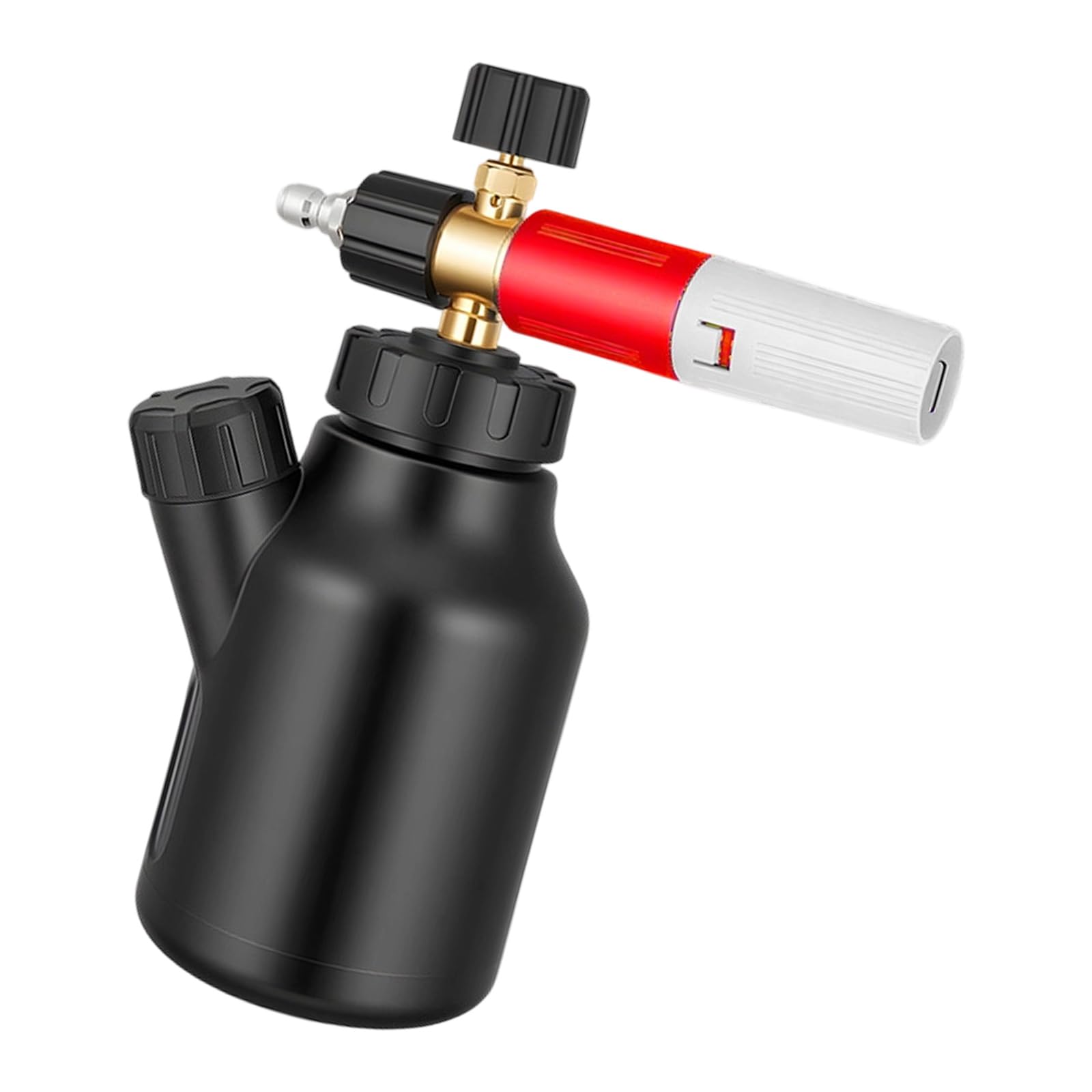 Ljhnba White Red Alloy And Foam Cannons Set Suitable With Most Pressure Washers For Thick Suds And Efficient Auto Detailing Pressure Washer Attachment