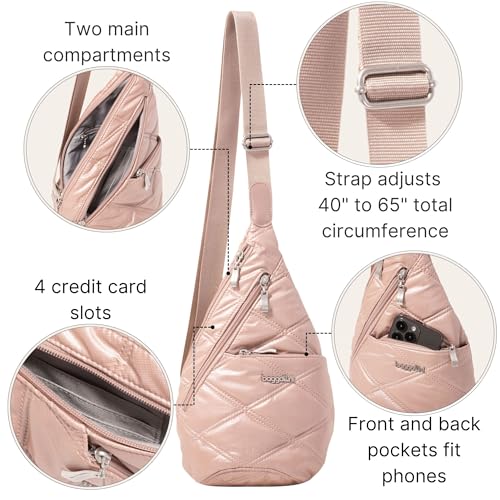 Image of Baggallini Mini Sling - 12x7 Sling Crossbody Bag Backpack with Adjustable Shoulder Strap