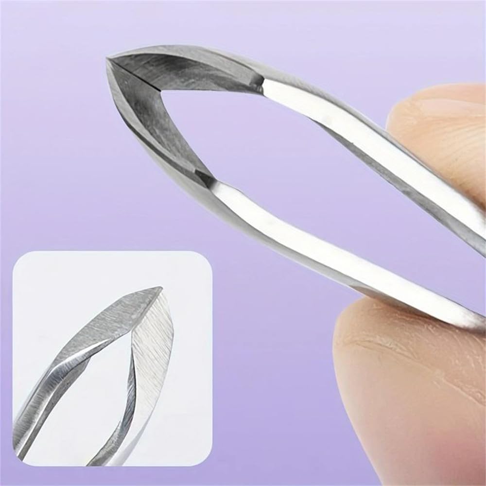 1/10 Stück Nagelknipser Nagelknipser professionelle dicke Nägel super scharfe gebogene Klinge, Silber 10PCS, BH01