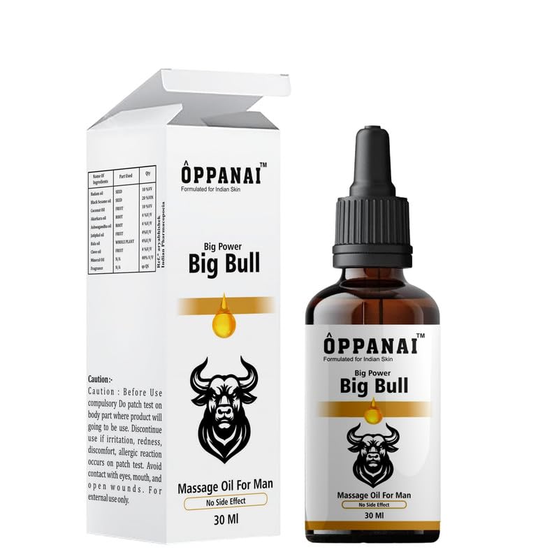 elfbar nachfüll pod läuft aus OPPANAI Big Bull Massage Oil for Men – Ayurvedic Formula for Strength,  Vitality & Performance | Herbal Energy Booster | No Side Effects