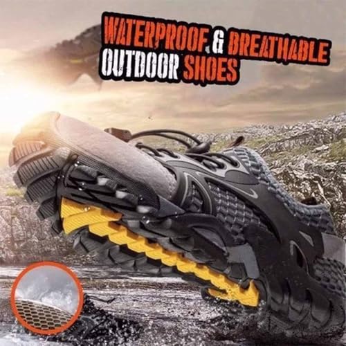 Kangoosport Men's Breathable Mesh No-Slip & Universal Barefoot Shoes, Quick Dry Hiking Water Sandals for Men3