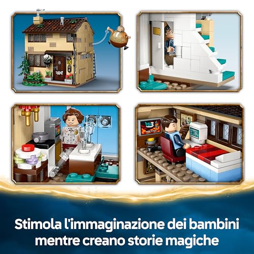 Harry Potter Privet Drive: la Visita di zia Marge - Casa Giocattolo con Interni Dettagliati, 5 Minifigure e Figura Gonfia di Zia Marge - Regalo per Bambine e Bambini da 8 Anni - 76451 - Lego - Immagine 3