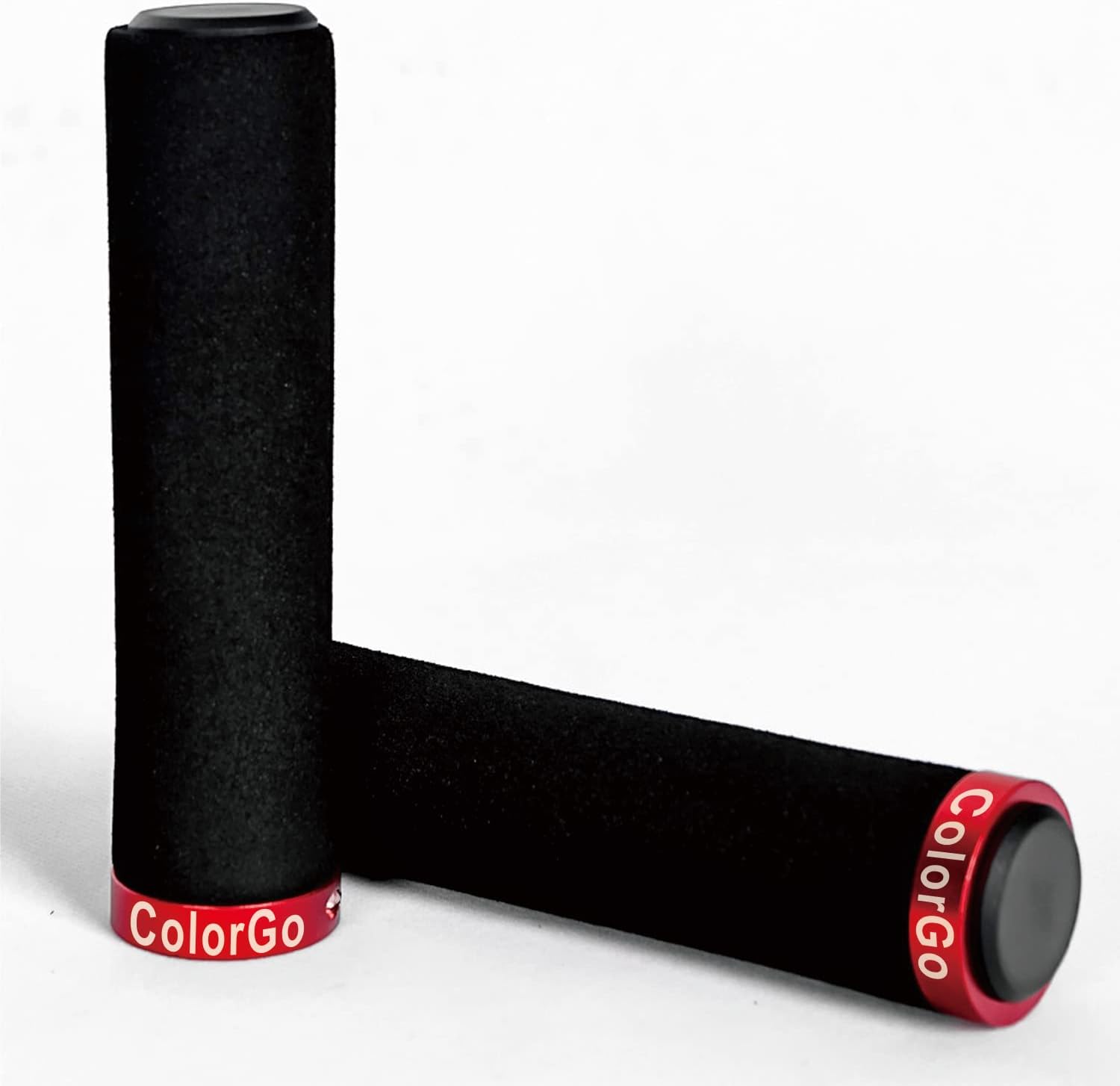 ColorGo Bike Grips Foam Single Lock on Bicycle Handle Bar Soft Comfortable Non-Slip Bike Handle Grips for BMX Mountain MTB Beach Cruiser Scooter