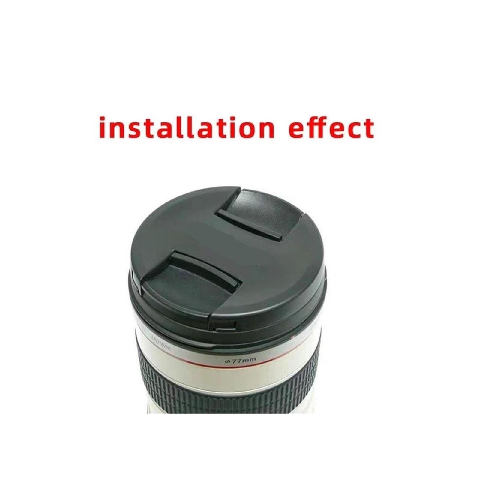 Compatibile con obiettivi Canon, copriobiettivo 58 mm, EOS 6D2,5D4,90D,80D,24-50mm,18-55mm,55-250mm e 50-1.4(3pcs)