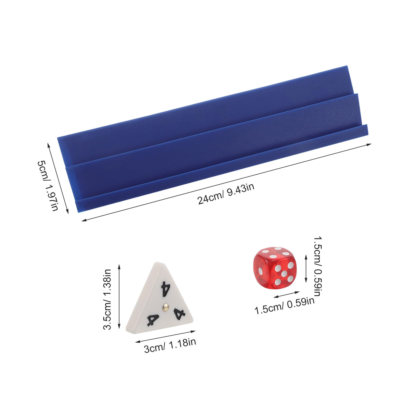 Juego de Dominó Triangular Portátil de Melamina Fichas Numéricas Claras Estuche Compacto para Viajes Juego de Mesa Familiar para Entrenar la Lógica y Ocio en Reuniones y Fiestas