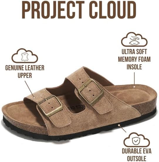 Genuine Leather Flat Sandals Women 2025 Beach