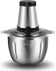 Multiprocessador Triturador Processador de Alimentos Elétrico, 2 litros, Aço Inox 400W, 127V ou 220V, Multiuso para Carnes e Legumes (220V)