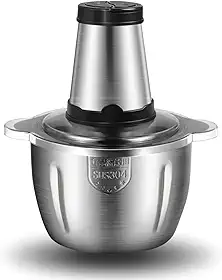 Multiprocessador Triturador Processador de Alimentos Elétrico, 2 litros, Aço Inox 400W, 127V ou 220V, Multiuso para Carnes e Legumes (220V)