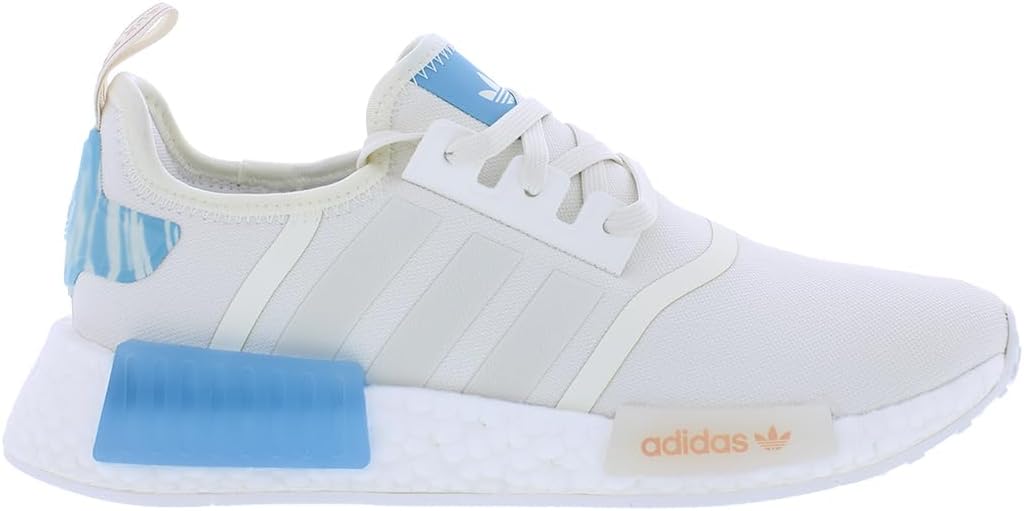 adidas NMD R1 Womens Shoes Size 9, Color: Off White/Preloved Blue/White