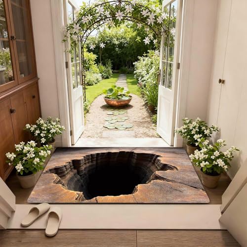 3D Hole Rug Doormat