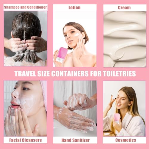 1 oz travel bottles leakproof silicone squeeze bottle mini travel size container for toiletries lotion shampoo and conditioner liquid salad dressing to go condiment tsa approved 4 pack