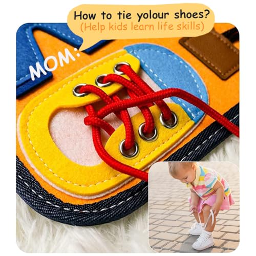 Image of SNOWIE Soft Toddler Busy Board, Montessori