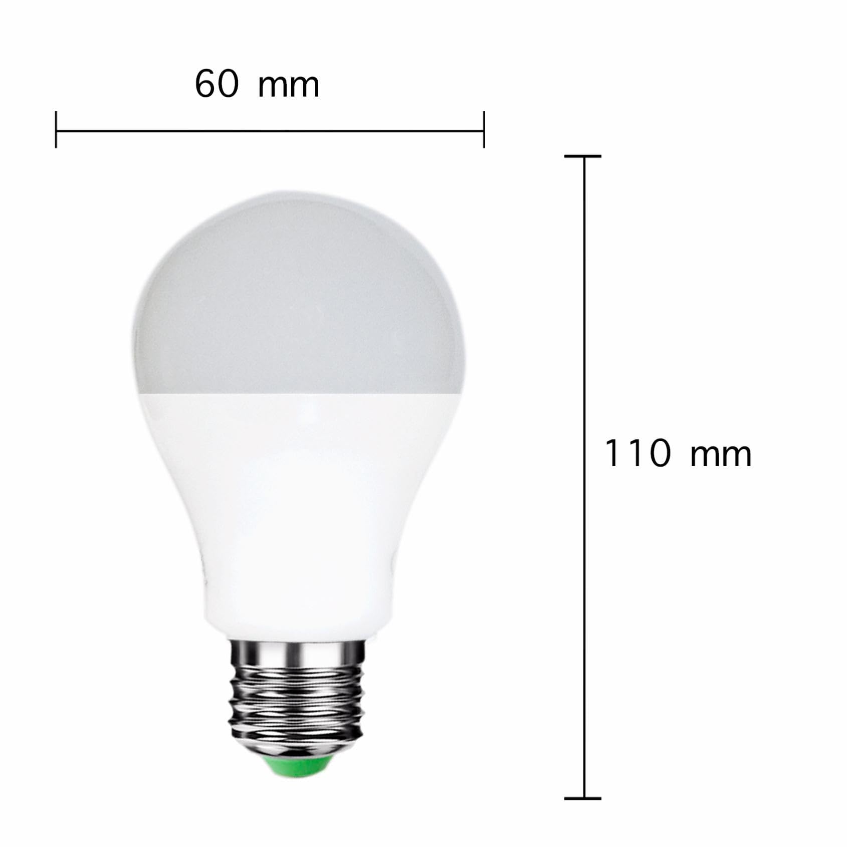 Bombilla E27 LED 9 W 220 V A60 180° (Pack de 10)