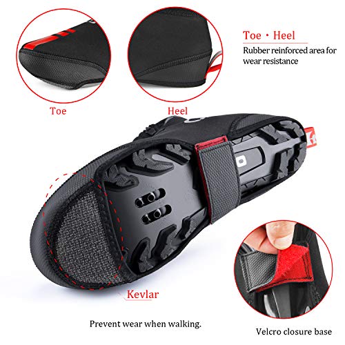 image for CXWXC Cycling Shoe Covers Neoprene Waterproof,Winter Thermal Warm Full