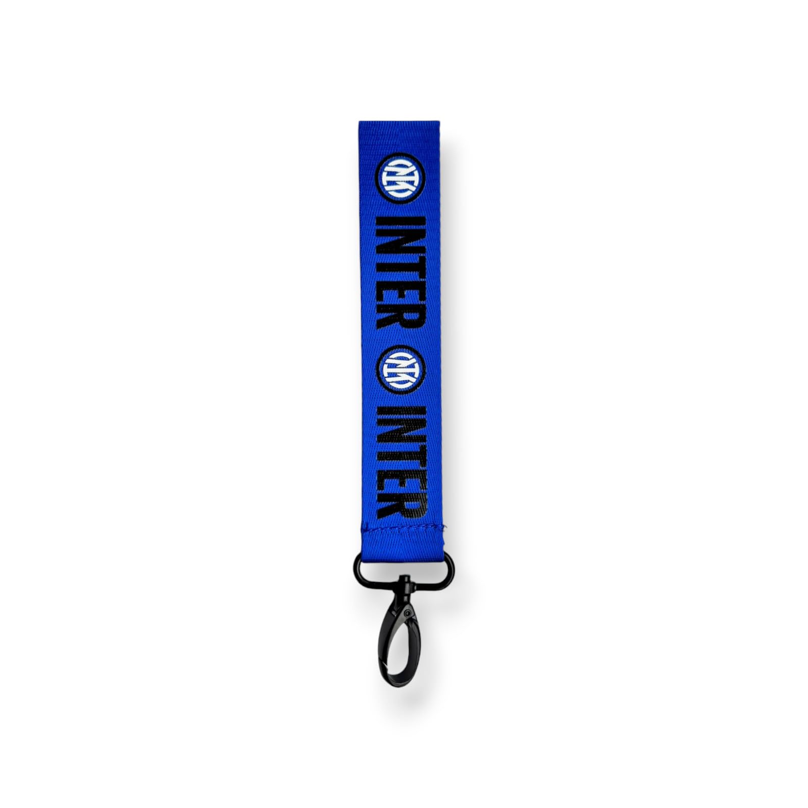 Inter, Flyingtag Ring Single Sided Flat Pattern, blue, Taglia unica