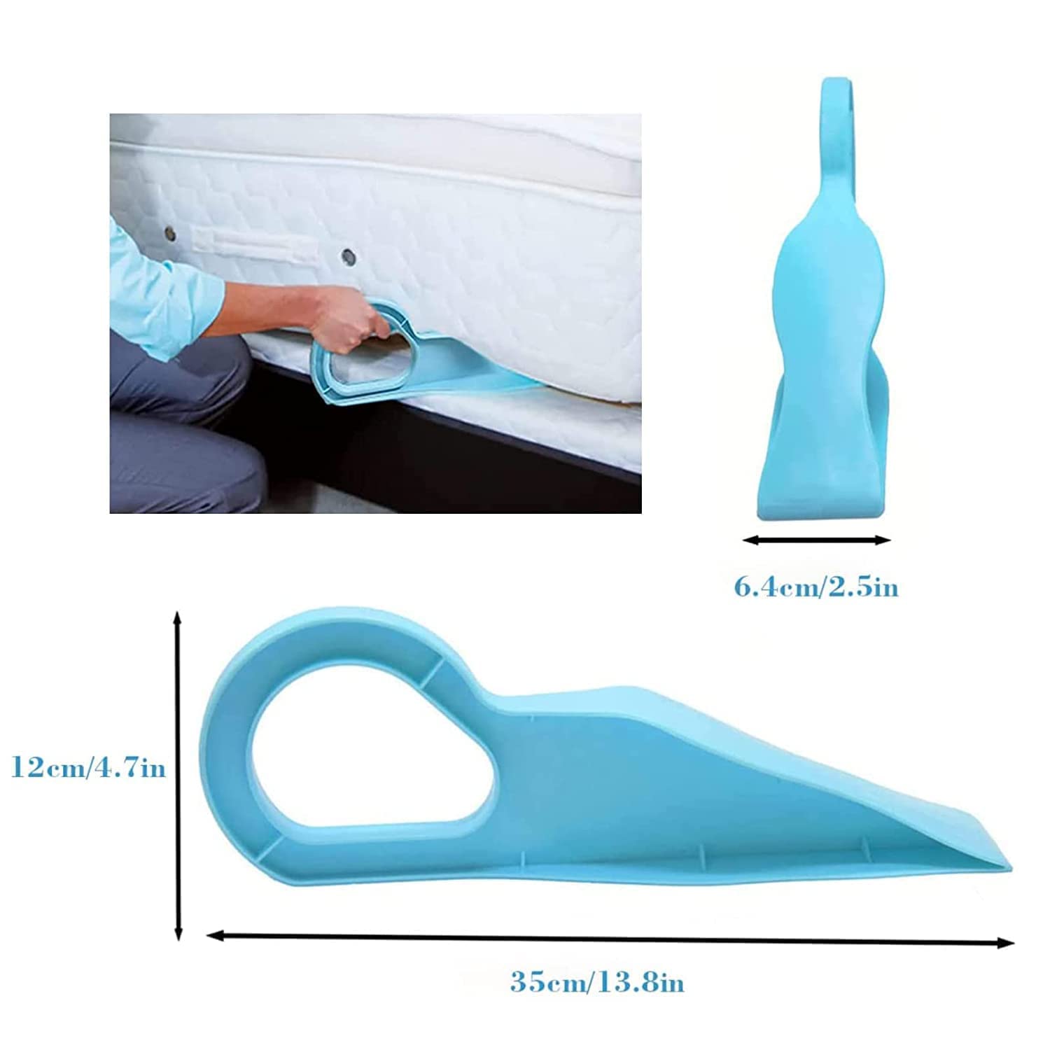 XIBO Small Bed Sheet Lifte Durable Bed Maker Tool to Keep Sheets in Place - No More Lifting The Mattress - Handy Bed Sheet Tightener for Hotel, Bedsheet Change Helper, Tuck Sheets Neatly and Easy.