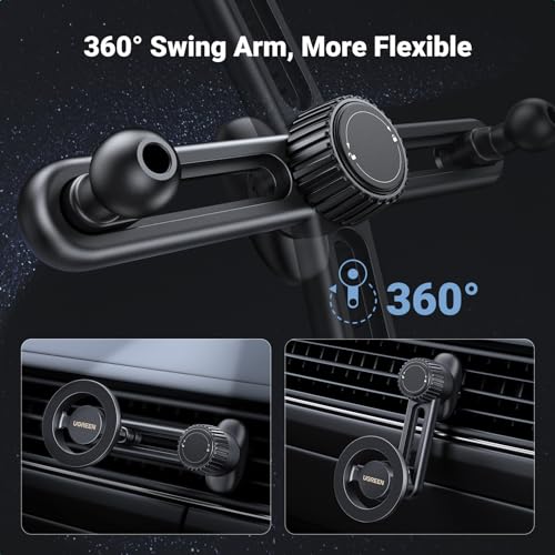 UGREEN Car Phone Mount Compatible with MagSafe, [Anti-Fall - Image 3