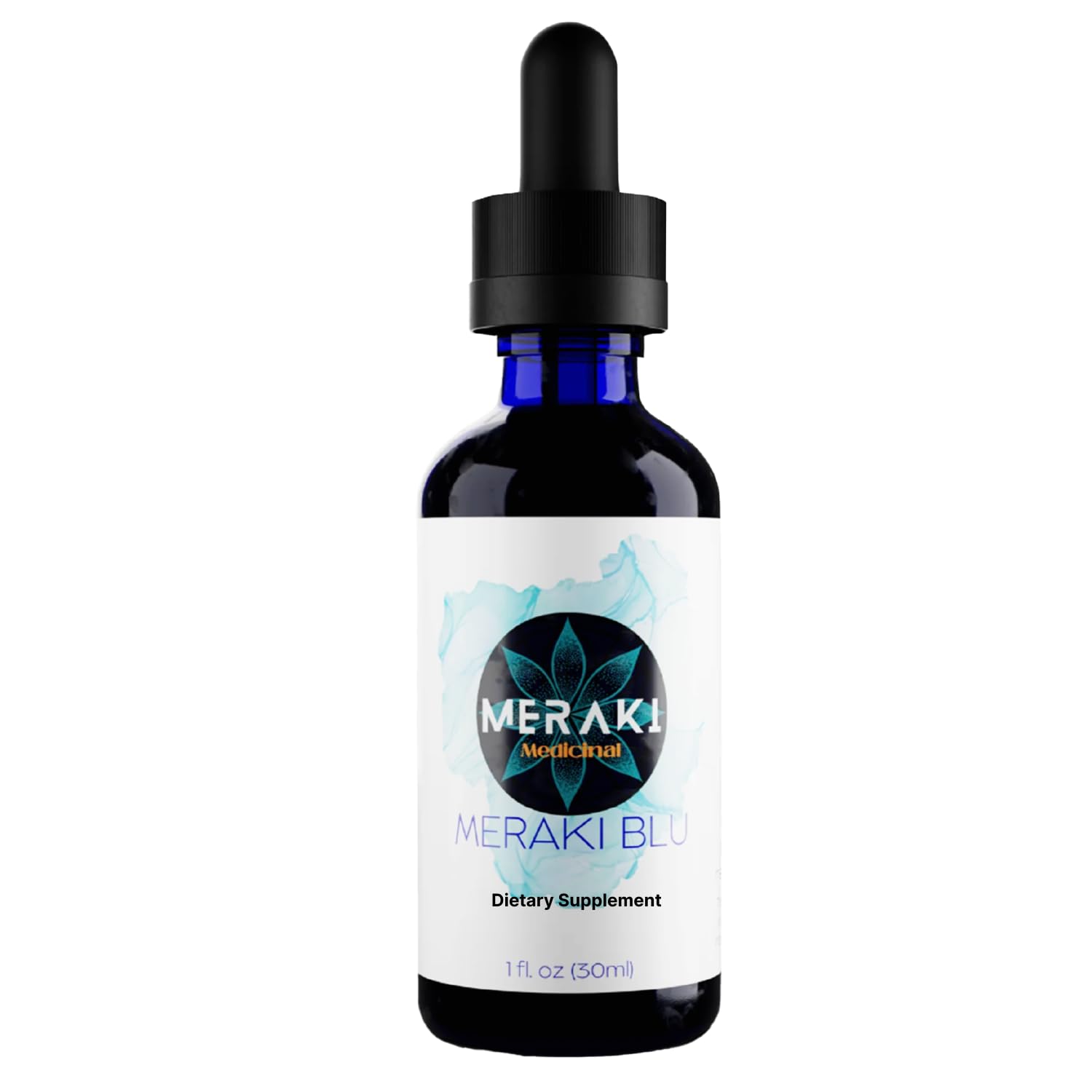 Meraki Methylene Blue Drops – Pharmaceutical Grade Nootropic Supplement for Brain Health - Dietary Supplement Support for Focus & Clarity – Third-Party Tested Formula – 30ml Glass Dropper Bottle