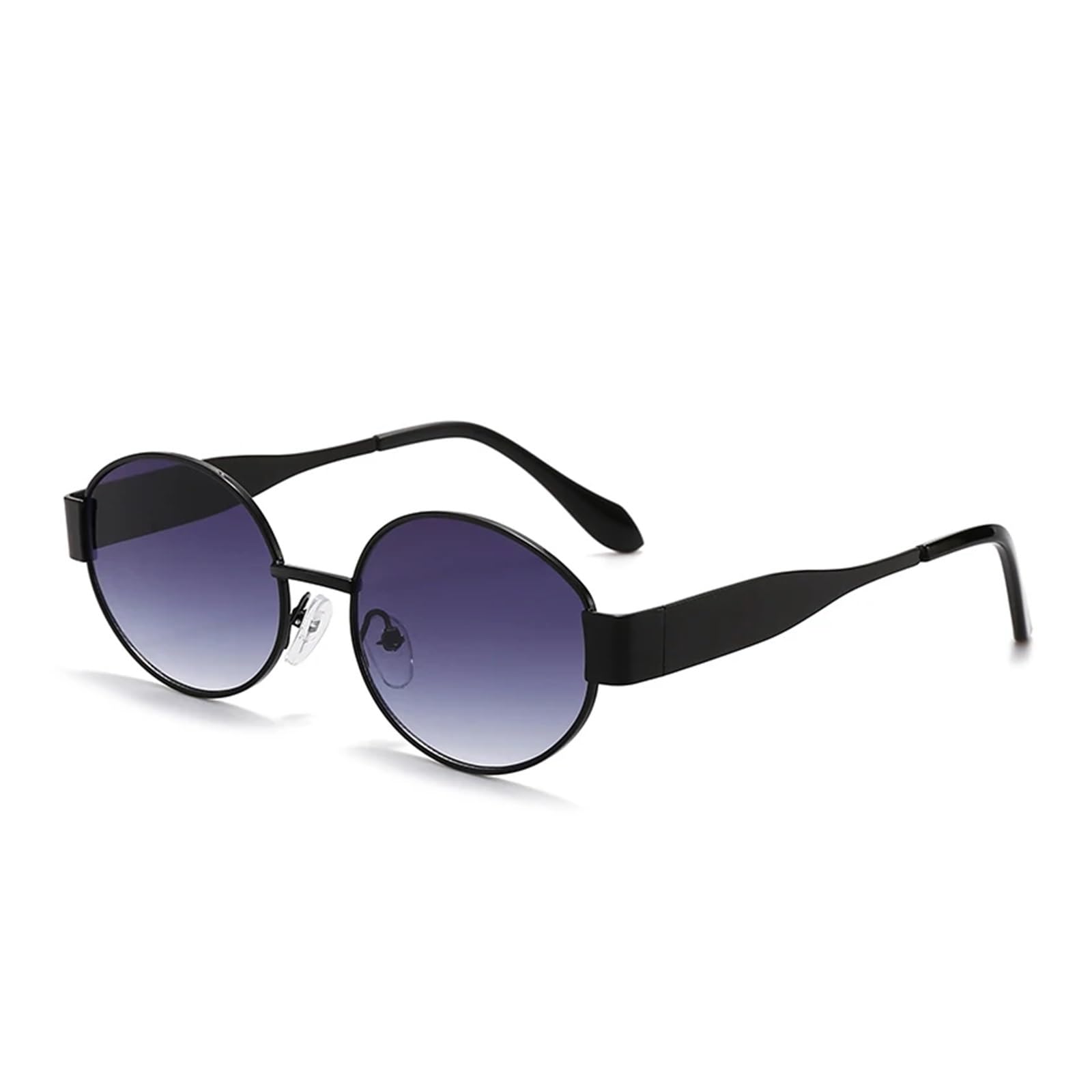 Oval Sunglasses Women's Metal Network Red Street Photo Retro Same Style