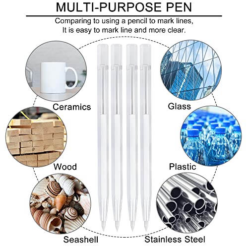 QIMEI-SHOP Reißnadel für Metall Gravurstifte aus Wolframkarbid Anreisswerkzeug Anreissnadel Scriber für die Gravur von Metall Holz Keramik Glas 4 Stück