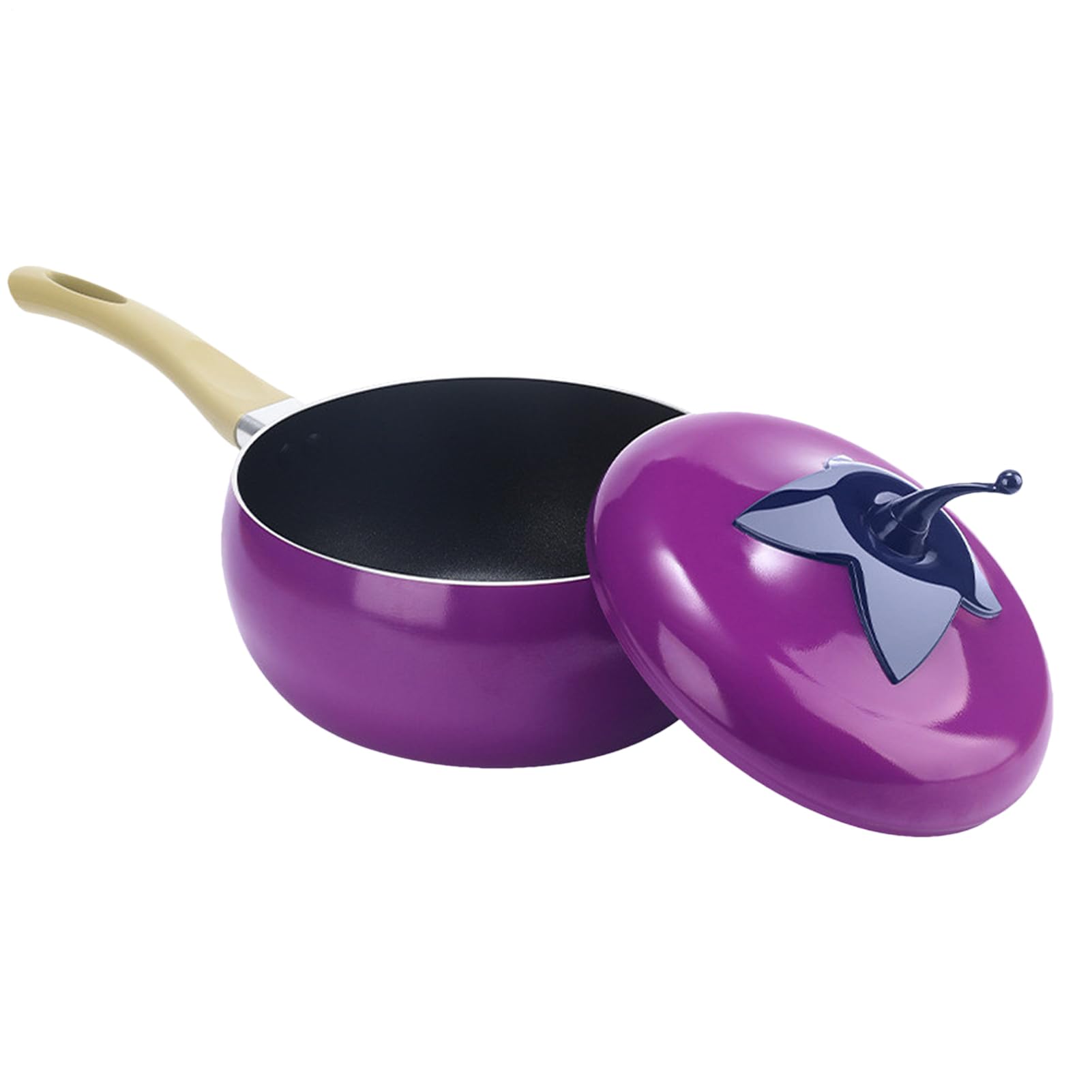 Pentola Per Sugo Con Coperchio Pratico Multiuso Antiaderente A Forma Di | Pentola E Padella Adatte All'Induzione Per Cucina Domestica, Ristorante, Pasta, Zuppa, Spaghetti, Brodi E Risotti