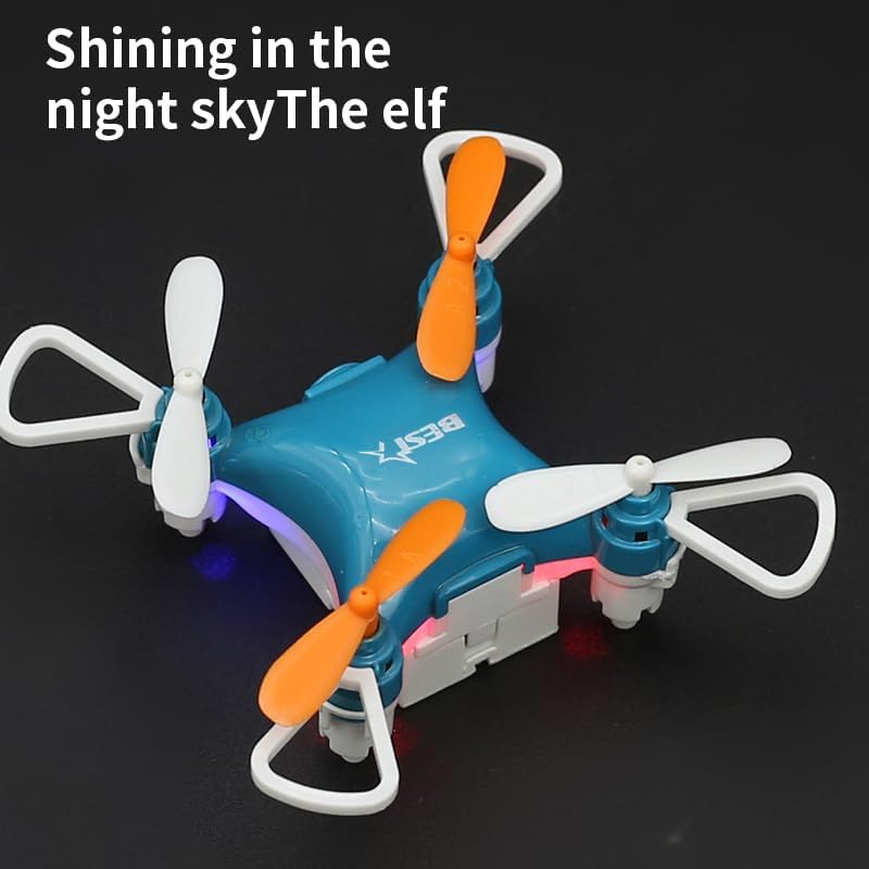 Image of Mini Drone for Kids & Adults, Easy Stunt Flights with 360 Flips & Altitude Hold, LED Lights & Propeller Guards, Indoor /Outdoor Beginner-Friendly RC Quadcopter