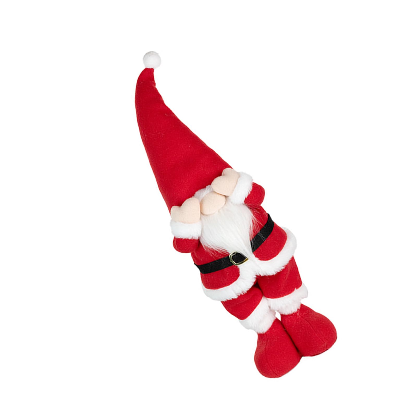 Buxuaaaa Telescopic Santa Figurine Shy Santa Stretchable Body Telescopic Gnomes Holiday Display Statue Mysterious Doll