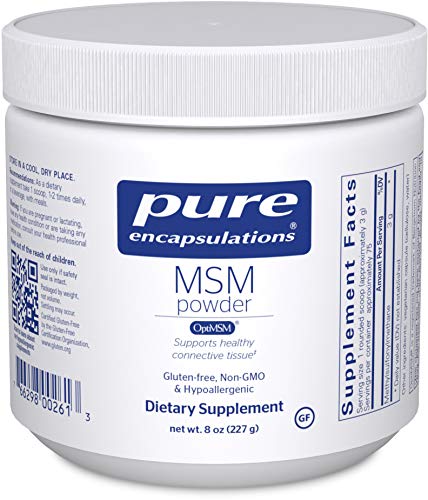 Pure Encapsulations - MSM Powder - Hypoallergenic Supplement Supports Joint, Immune, and Respiratory Health - 8 Ounces