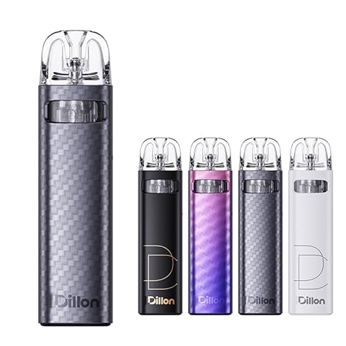 ユーウェル【Dillon EM Pod】スターターキット 900mAh 2.5ml ディロン ポッド 電子タバコ 本体 Vape ベイプ ニコチンフリー (Silver Quartz Fiber)