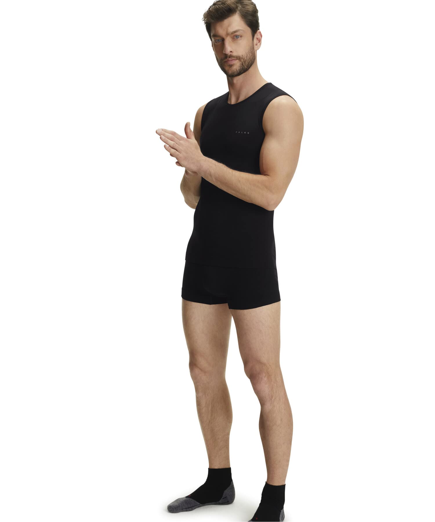 FALKE Singlet Feuchtigkeitsregulierend, Schnellste Rücktrocknung, Schutz bei milden bis kalten Außentemperaturen Tight fit Künstliche Fasern