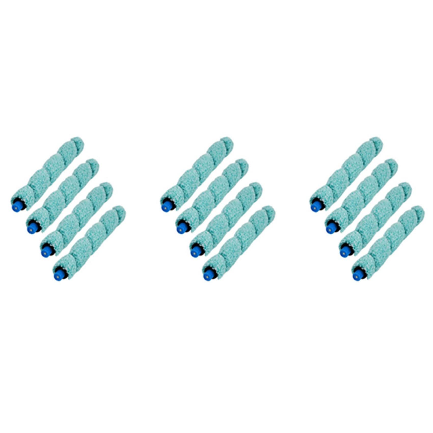 Hndhbfgrt 12Pcs Floor Washing Robotic Cleaner Main Brush Replacement for W400 Floor Washing Robot Parts Accessories