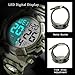 Imagen de Reloj Digital para Hombre-Relojes Militares Deportivos 5 ATM Impermeable al Aire Libre Cronógrafo Militar Relojes de Pulsera para Hombres con Luz Trasera LED