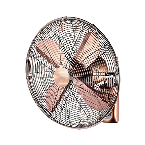 SaryEdge Ventilador de Pared Color Cobre, oscilante con Control Remoto, 16 Pulgadas, 3 velocidades(