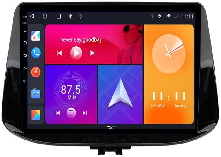 KBCOOLAndroid Car Stereo for Hyun-dai I30 2017-2018 2 Din Radio GPS Navigation IPS Touch Screen Multimedia Player Support 4G Carplay SWC Wifi Mirror Link DSP BT(Size:4 core wifi 1G+16G)