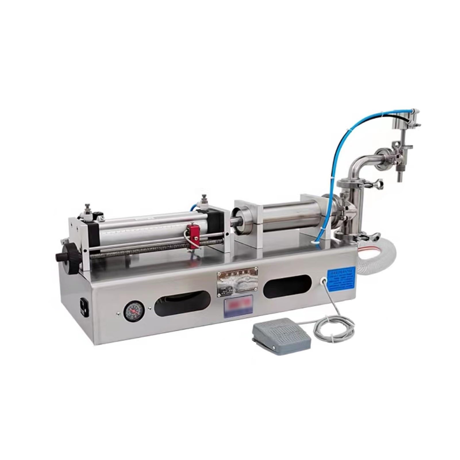Liquid Filling Machine,Automatic Bottle Filler Horizontal for Liquid,Stainless Steel,Electric Pneumatic,10-30 Bottles/Min,Dispenser for Various Liquids(100-1000Ml)
