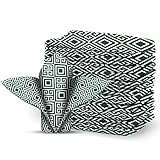 CraftoXo Cotton Cloth Napkins 1-Dozen, Reusable Washable, Made of Pure Cotton Fabric Kitchen Napkins Set of 12, Perfect for Weddings, Halloween, Christmas Parties, Holiday Dinner 18 x 18-inch (12)
