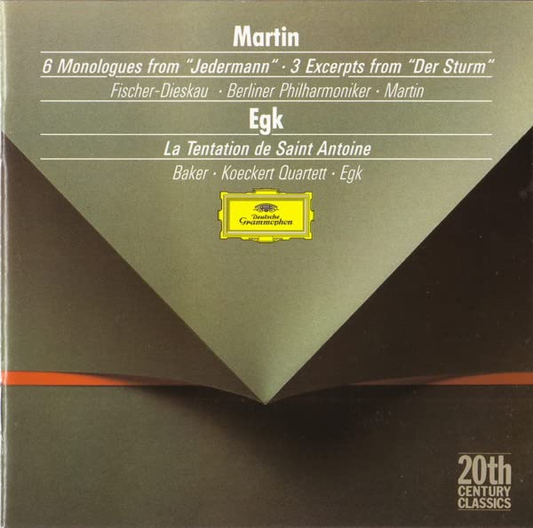 Martin: 6 Monologues from Jede [Audio CD] Fischer-Dieskau, Dietrich; Berlin Philharmonic Orc