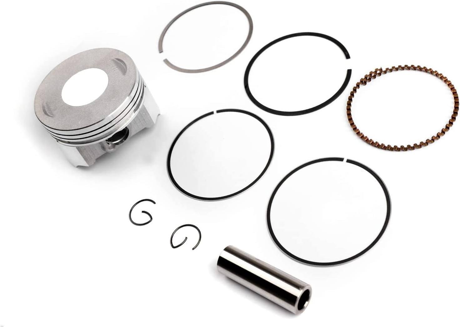 Areyourshop Piston Ring Pin Kit for Honda XL200R 1983-1984, XR200R 1981-2002, XR200 1980-1983 STD Bore Size 65.50mm